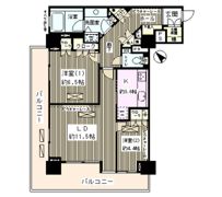 西新宿パークサイドタワーの間取り画像