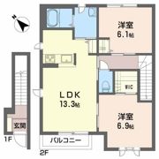 リリー・シャーメゾン Cの間取り画像