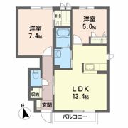 シャーメゾングリーンヒルズBの間取り画像