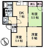 フレグランス中山台 A棟の間取り画像
