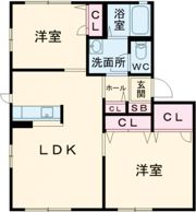 サウザンドタウン A棟の間取り画像