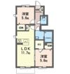 フォンス Aの間取り画像