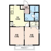メゾン白鳥 Aの間取り画像
