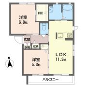 フォント デ ネージュ IVの間取り画像