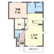 ロンサール Aの間取り画像