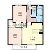パレルミエール Bの間取り画像