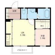 メゾンクローバー Bの間取り画像
