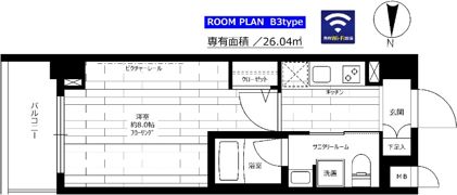 ステージファースト両国東の間取り画像