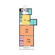 クレスト連坊の間取り画像
