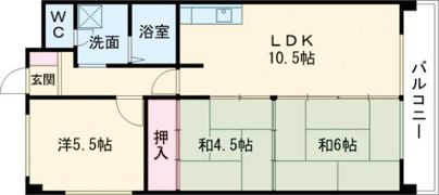 アルベール本町の間取り画像