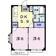 エルディム松本Cの間取り画像