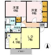 グランドール沢村 Aの間取り画像