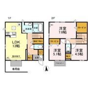 愛 Aの間取り画像