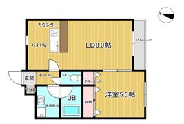 グランフィル紫竹山の間取り画像