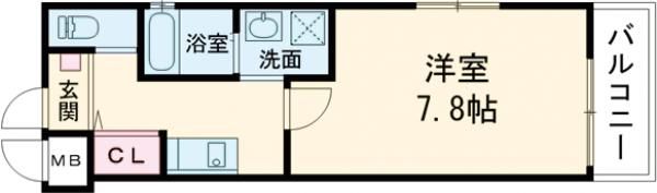 ワコーレヴィータ神戸上沢通の間取り画像