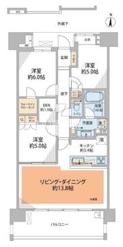 ライオンズ一条レジデンス湘南C－Xの間取り画像