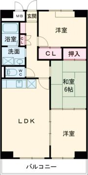 グレイスコート たちばなの間取り画像