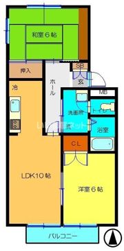 リバーサイド壱番館の間取り画像