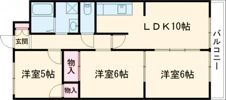 クレセント桜島の間取り画像