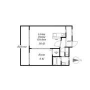 中央玻璃器マンションの間取り画像