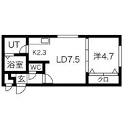 シャルム宮の沢の間取り画像