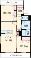 Seaside Houseの間取り画像