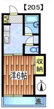 河合ハイムの間取り画像