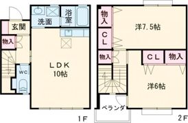 ティアラハイツ常福寺Aの間取り画像