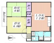 カルム・ロジュマンA棟の間取り画像