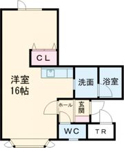 グレース新富Bの間取り画像