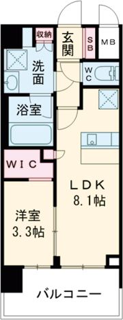 スプランディッド堺東DUEの間取り画像