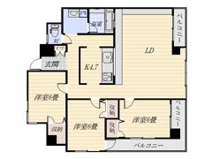 ヒルサイドテラス岩崎谷の間取り画像