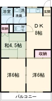 都コーポⅡの間取り画像