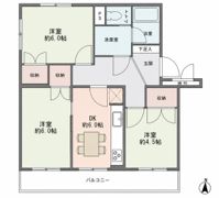 生田住宅 3号棟 504号室の間取り画像