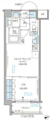 パークアクシス文京本郷の間取り画像
