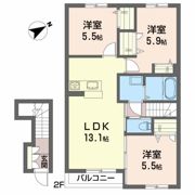 シャーメゾントミーCの間取り画像