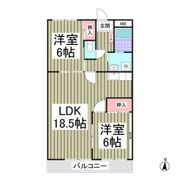エルヴェ武里の間取り画像