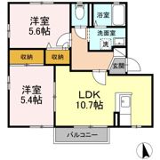 ヴィクトリータウン Dの間取り画像
