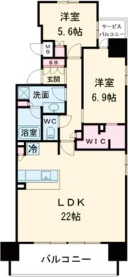 ザ・レジデンス元町海岸通の間取り画像