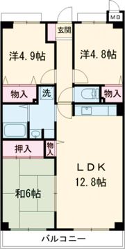 プランドール兵庫駅前南通の間取り画像