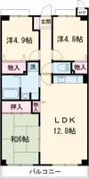 プランドール兵庫駅前南通の間取り画像