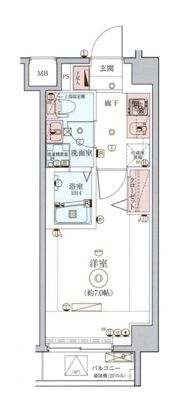 レグゼ鷺沼の間取り画像