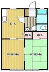 サンライフ中村 Bの間取り画像