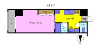 明日香大分駅南の間取り画像