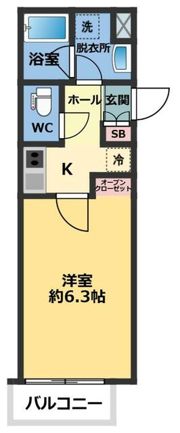 メゾン・ドゥ・アッシュ越谷の間取り画像