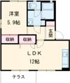 フレグランスエスパAの間取り画像