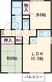 シャルムセジュールⅠAの間取り画像