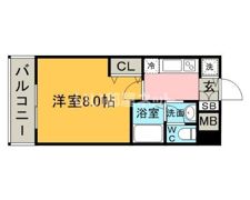 アンピール唐人町の間取り画像