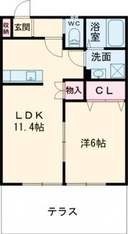 LA CASA柳川の間取り画像