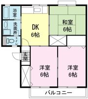 メゾン来光Cの間取り画像